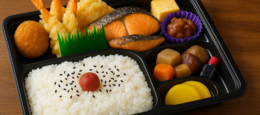 幕の内弁当のバラン使用例