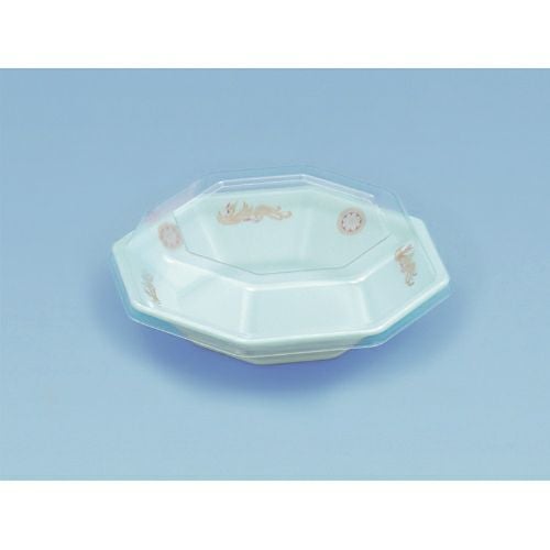 八角皿(中)透明フタ2