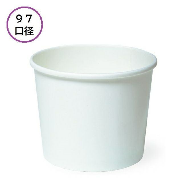 【嵌合フタ別売り】東罐興業アイスカップ PC-395 無地両面PE 1000入