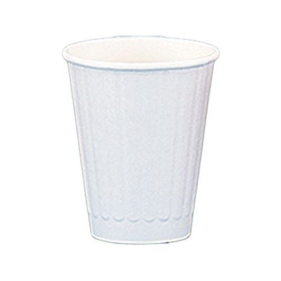 紙コップ8オンス(260ml) DWカップ 白無地 (80口径) PLAラミ 1000入