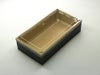 ﾜﾝ折重73ｘ38A 黒焼杉縁金底透明高蓋(400) アクタ