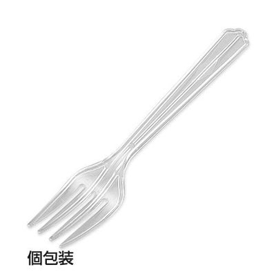 大フォーク(透明)(個包装)