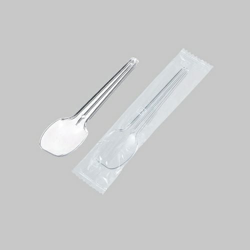 1専用 デザートスプーン(透明) 袋入 6000入 【185509】 | 食品包材｜食材の