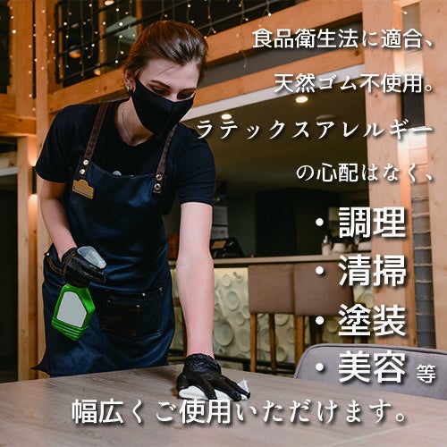 衛生用 ニトリル手袋 BLACK 粉無 S