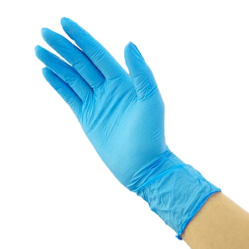欠品中 入荷予定】N420 使い捨て ニトリル手袋 粉無 BLUE (SS) | 食品