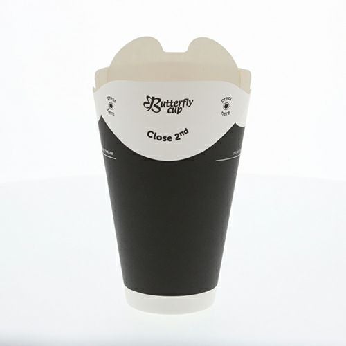 HEIKO バタフライカップ 12オンス ホット シングル ブラック 800入