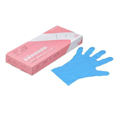 欠品中 入荷未定】N480 ニトリル手袋 粉無 BLUE S 100入 | 食品包材