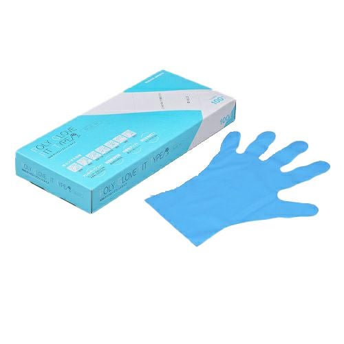 欠品中 入荷予定】N420 ニトリル手袋 粉無 BLUE (M) 3000入 | 食品包材