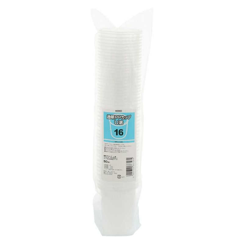 HEIKO 透明PPカップ U底 16オンス 口径95mm 1000入 | 食品包材|食材の HEIKO 透明PPカップ U底 16オンス 口径95mm 1000入 | 食品包材|食材の