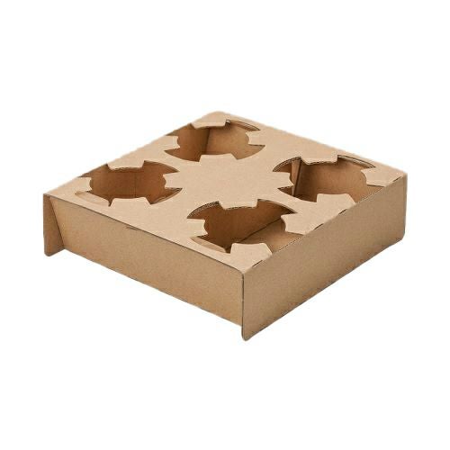 カップホルダー4個用(クラフト) ミシン目付キ 400入