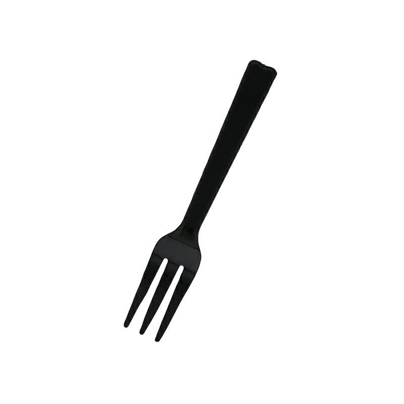 HEIKO プラスチックフォーク 12cm バラ 黒 5000本