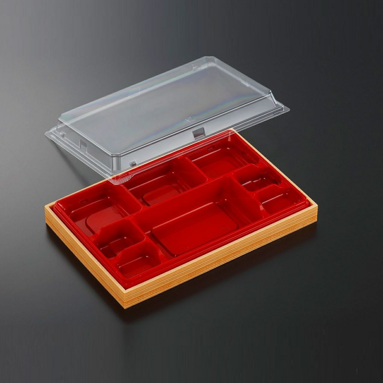 中央化学CWA27-17S 赤-赤杉(ボ)本体・蓋セット 160入