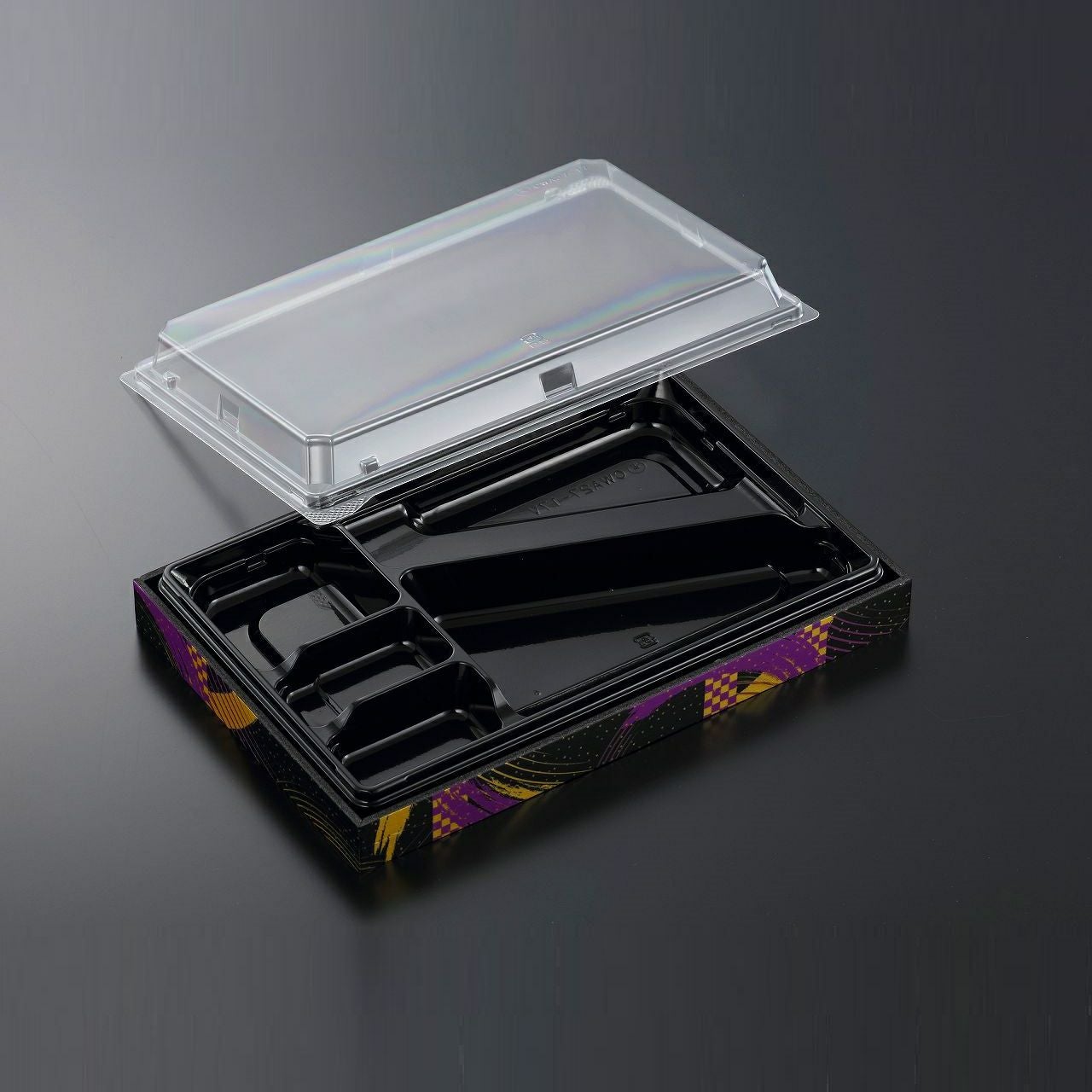 中央化学CWA27-17V 黒-紫円(ボ)本体・蓋セット 160入