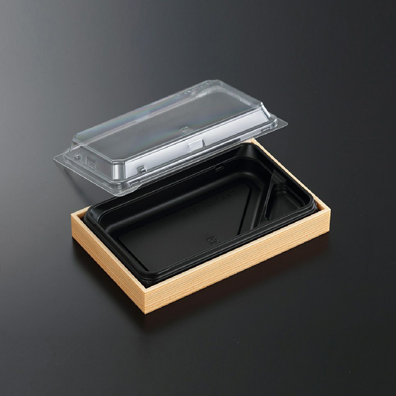 中央化学CWAT 20-12TS黒-赤杉(ボ)本体・蓋セット 300入