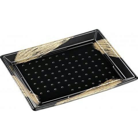 ひら皿－260(V)本体エコ黒ふで金 200入 | 食品包材｜食材の通販