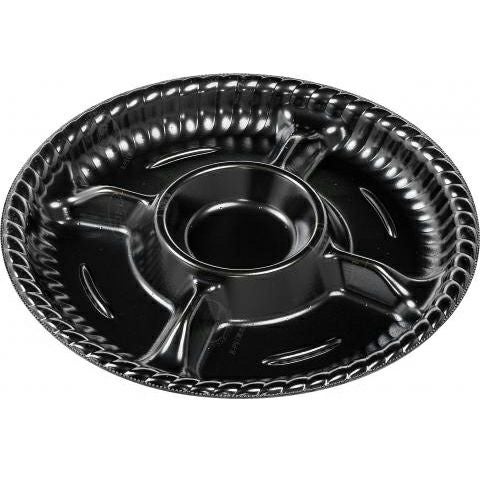 キッチン　宴会用　レストラン用　ブッフェ　プラッター　丸盆　φ65cm　② ティアラプラッター丸20 本体 銀 300入 | 食品包材｜食材の通販なら