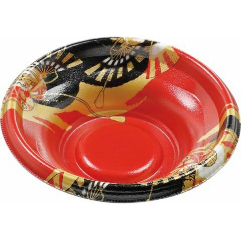 MFP－丸丼16(V1)本体 黒扇子内朱 1200入 | 食品包材｜食材の