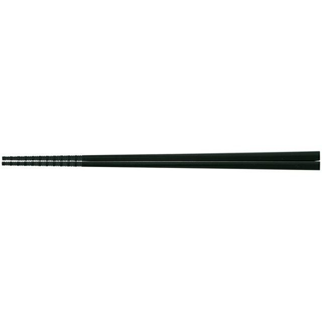食洗機対応】SPS22.5cm六角箸（面取） 黒（塗装なし） 90030570