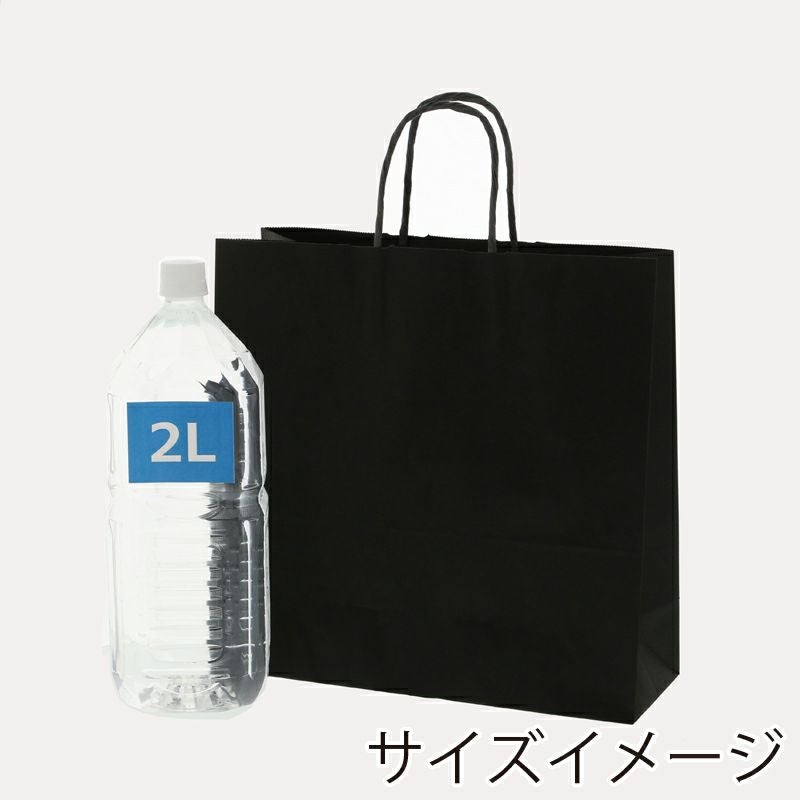 HEIKO 紙袋 25チャームバッグ 25CB 3才 黒無地 200入 | 食品包材｜食材