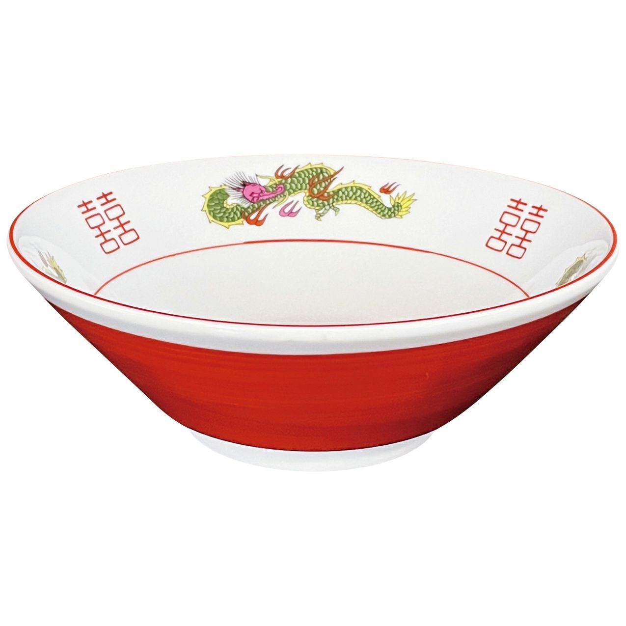 磁器 中華食器 赤巻三ツ竜 切立丼 6.5寸(φ195) | 食品包材｜食材の通販
