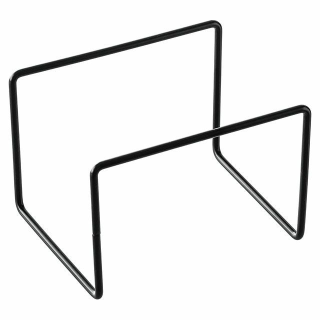ヘッズ ラック 15×12.5×10cm 2個 ブラック ワイヤーラック コの字