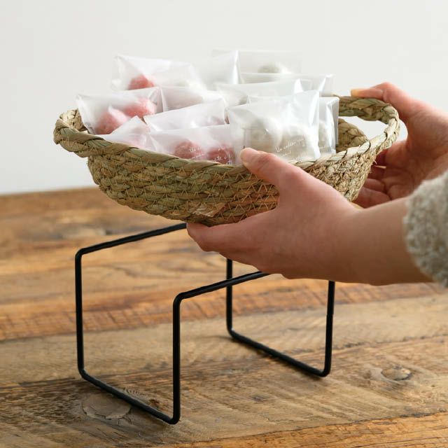 ヘッズ ラック 15×12.5×10cm 2個 ブラック ワイヤーラック コの字