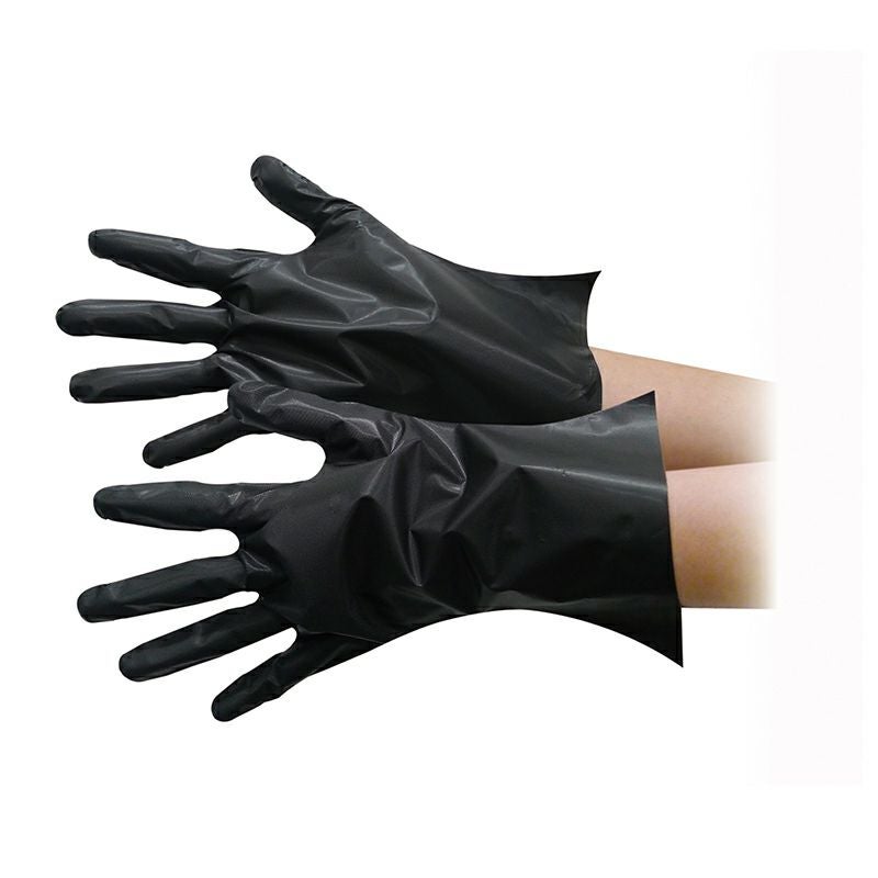 ポリ手袋 黒