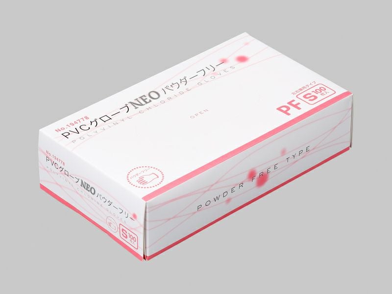 欠品中 次回入荷未定] PVCグローブ NEO 粉無 (S) 100入 | 食品包材