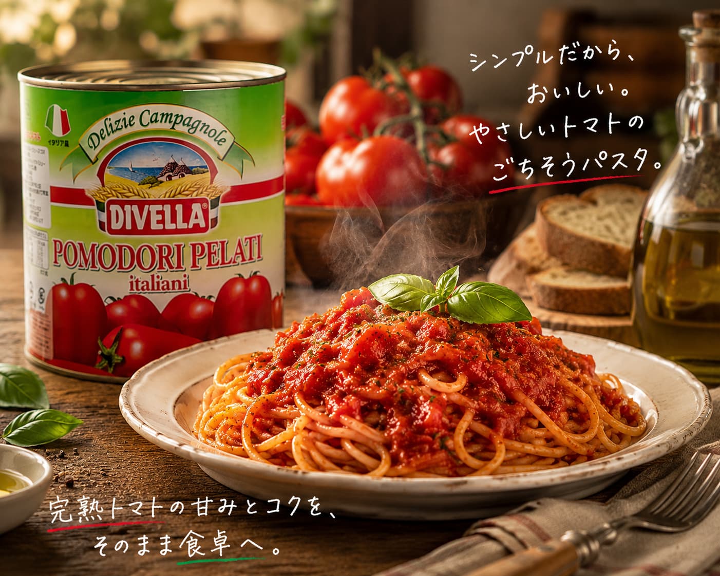 トマト　ワコーズ ⑧ DIVELLA完熟ホールトマト缶 2500g×6缶 DIVELLA 6缶入 | 食品包材